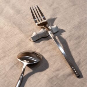 ferm LIVING Serre Cutlery Rest, Off-White (Set of 4)