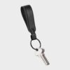 ORBITKEY Loop Keychain, Leather, Black