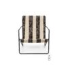 ferm LIVING Desert Lounge Chair, Black/Off-White/Chocolate