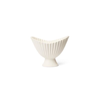 ferm LIVING Fountain Bowl, Off-White, W28cm