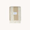 MAISON DEUX Rough Stripe Blanket, 130x200cm, Sand